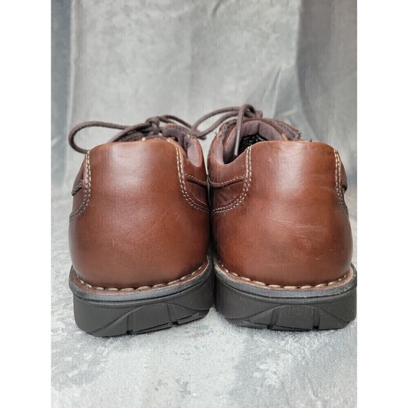 Clarks Casual Leather Lace Up Oxford Shoe Men\'s Sz 10M BRN EXCELLENT CONDITION! main image 4
